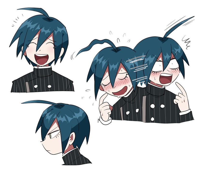 saihara shuichi (danganronpa and 1 more) drawn by furukawa_(yomawari)