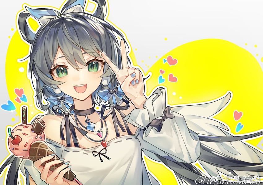 luo tianyi (vocaloid and 1 more) drawn by titaniumtai