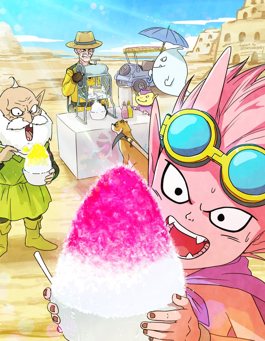 beelzebub, rao, and thief (sand land) drawn by double_fake