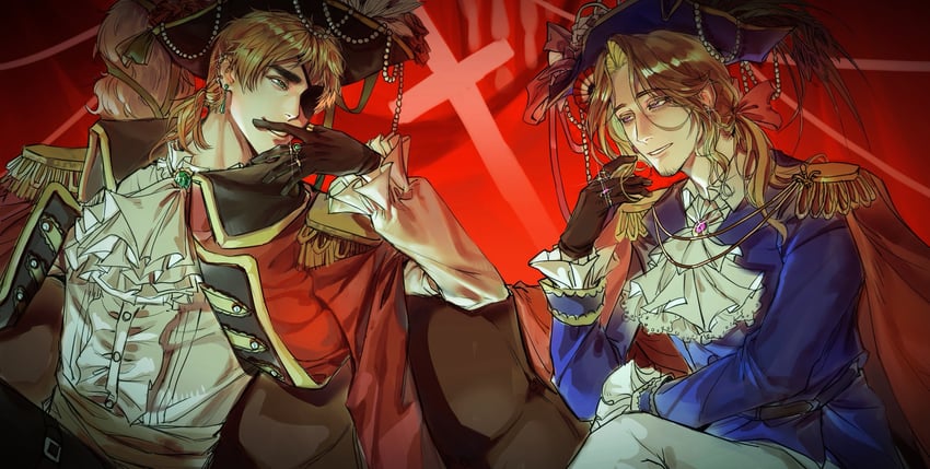 united kingdom and france (axis powers hetalia) drawn by sheepgooo