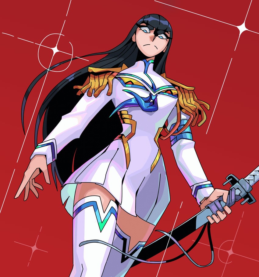 kiryuuin satsuki and junketsu (kill la kill) drawn by caranvolo
