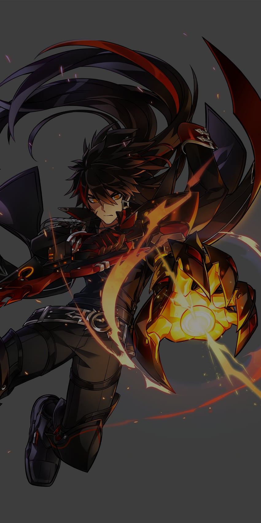 raven cronwell and nova imperator (elsword) drawn by hwansang
