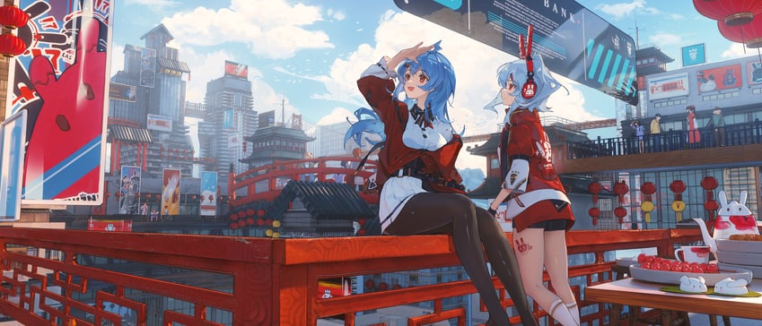 bili girl 33 and bili girl 22 (bilibili) drawn by toto_(caaaaarrot)