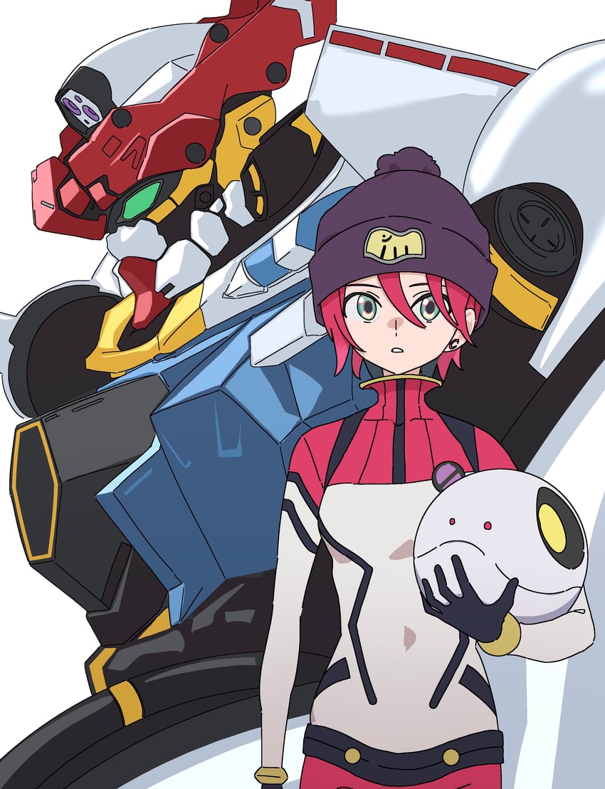 amate yuzuriha, haro, and gquuuuuux (gundam and 1 more) drawn by soutou_nagi