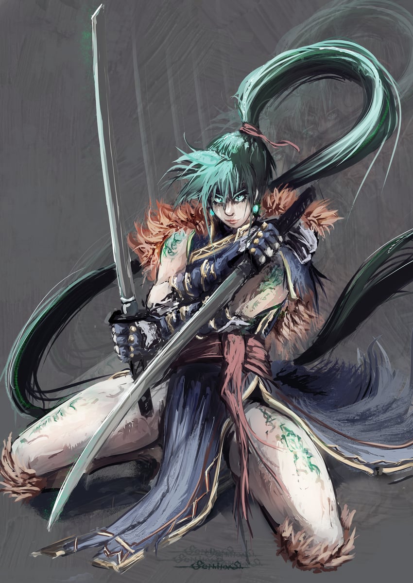 lyn (fire emblem and 2 more) drawn by sephilash