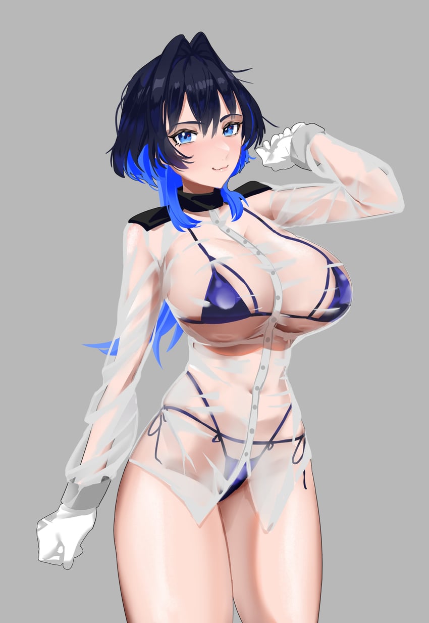 ouro kronii and helm (hololive and 2 more) drawn by daaku_(koizumi_arata)