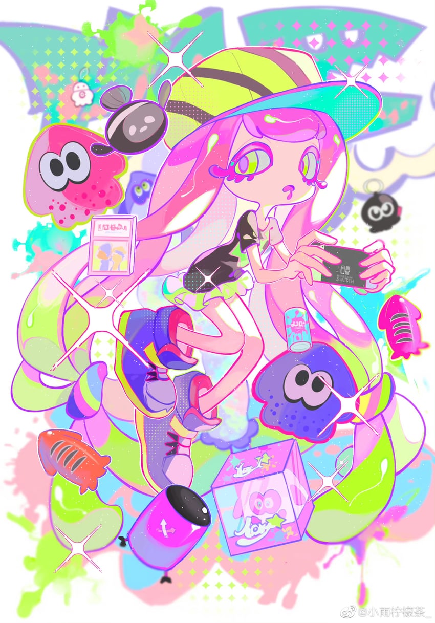 harmony and harmony's clownfish (splatoon and 1 more) drawn by xiaoyunatie