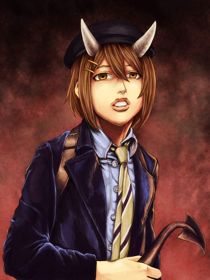 hirasawa yui and angus young (k-on! and 2 more) drawn by naonao0707