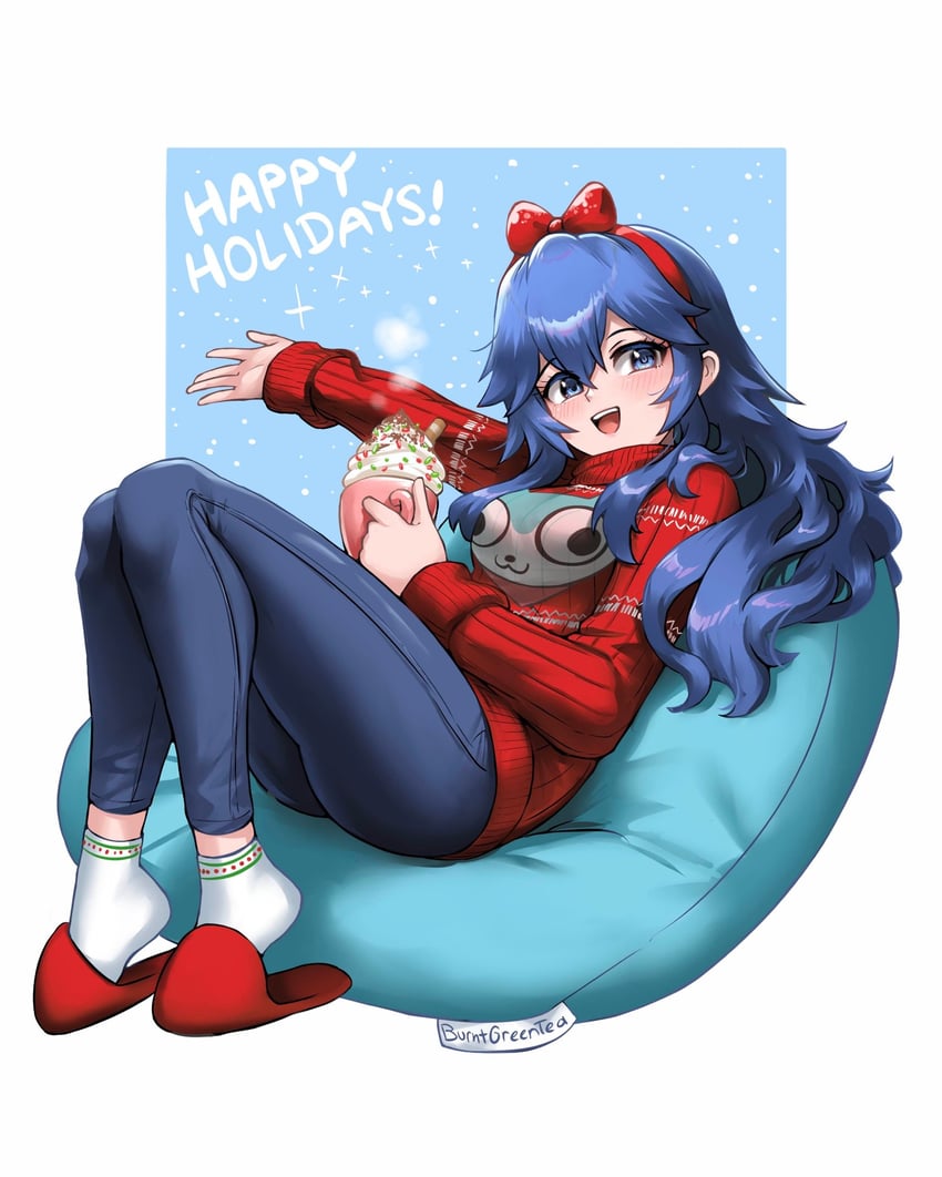 lucina and sommie (fire emblem and 2 more) drawn by burnt_green_tea