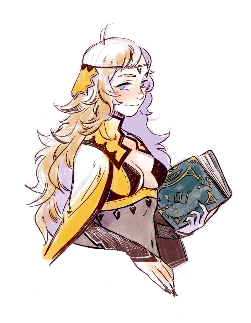 ophelia (fire emblem and 1 more) drawn by koi_(fishnbacon)