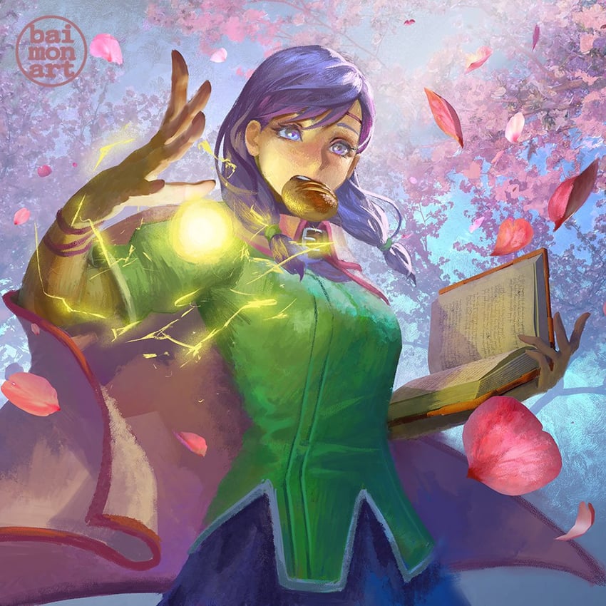 ilyana (fire emblem and 1 more) drawn by baimon