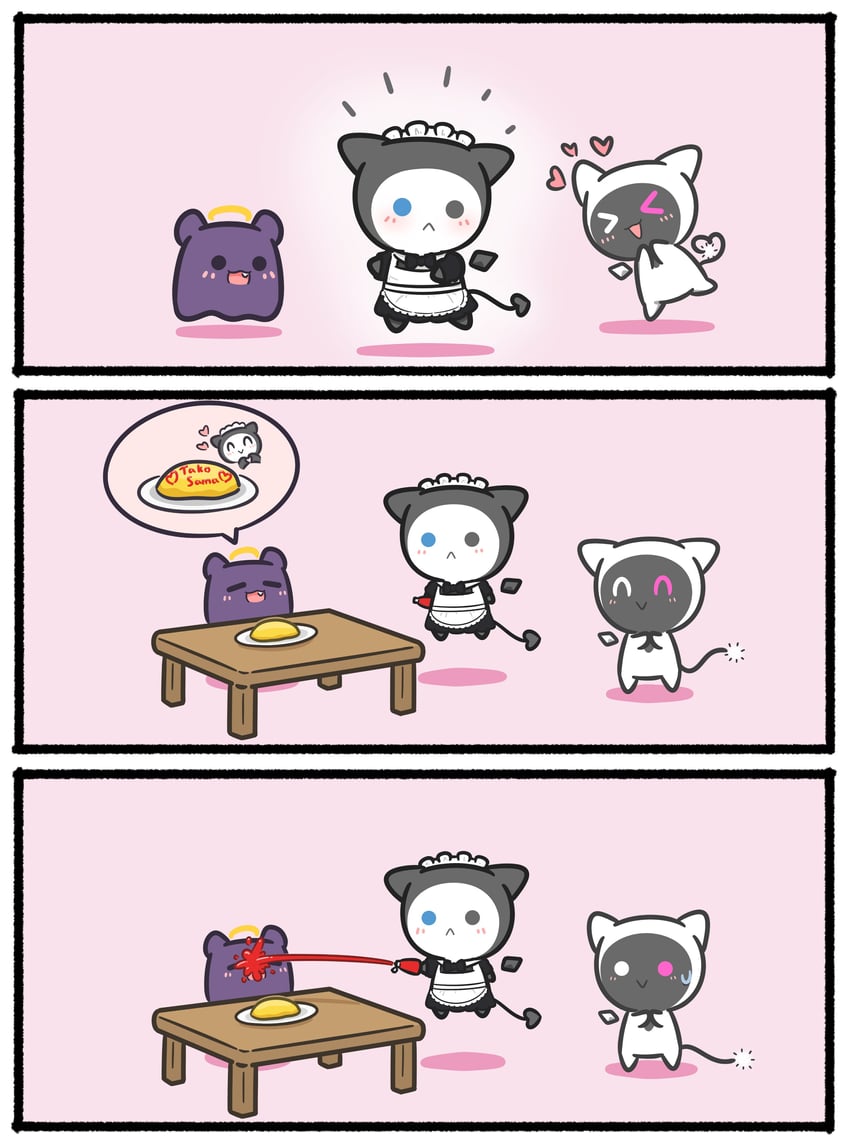 takodachi, bloom, and gloom (hololive and 1 more) drawn by mpien