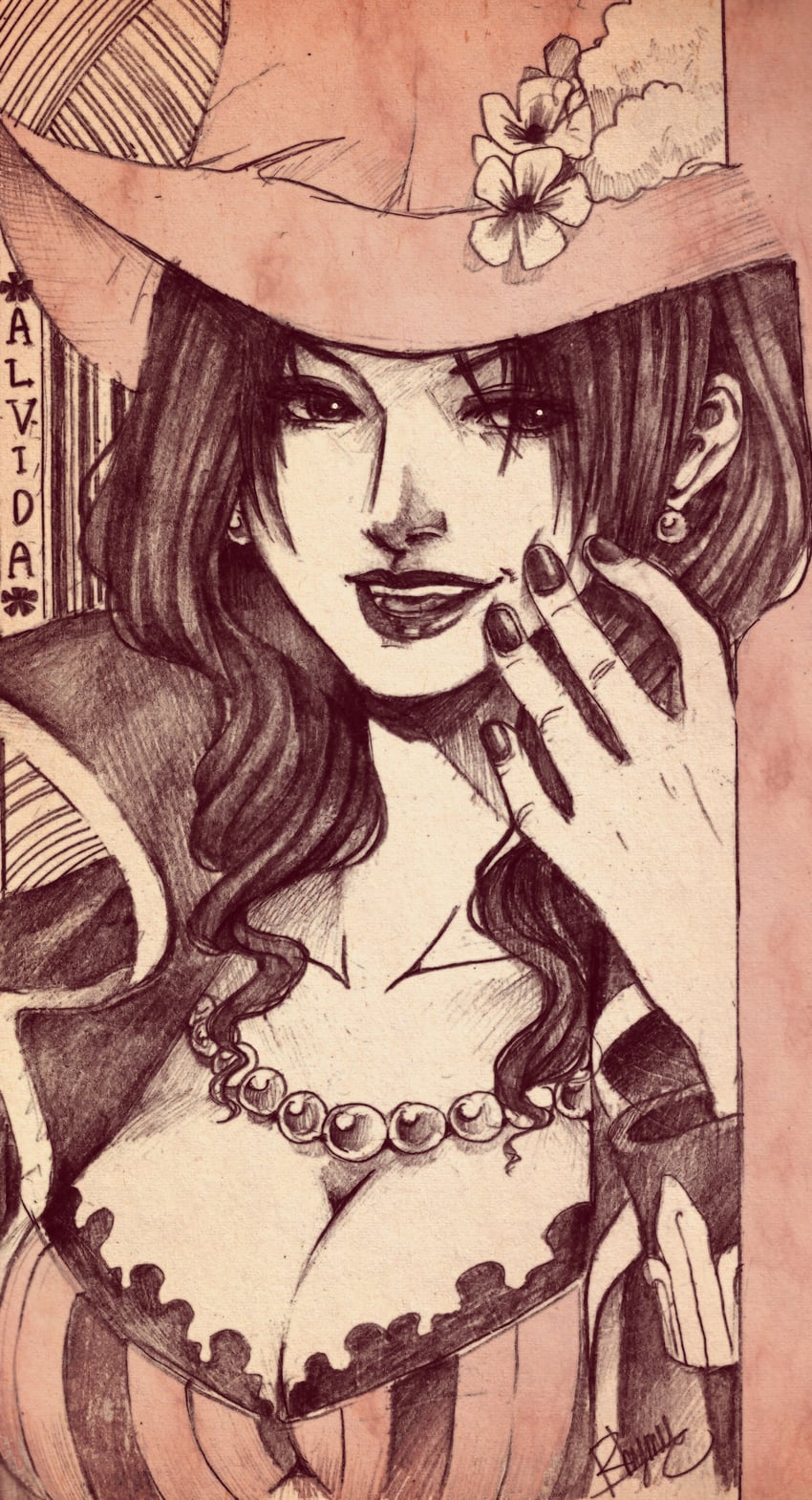 alvida (one piece) drawn by rhymee