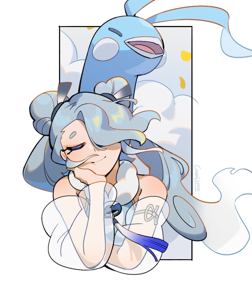hatsune miku, altaria, and flying miku (pokemon and 2 more) drawn by coral_(coral_l33)