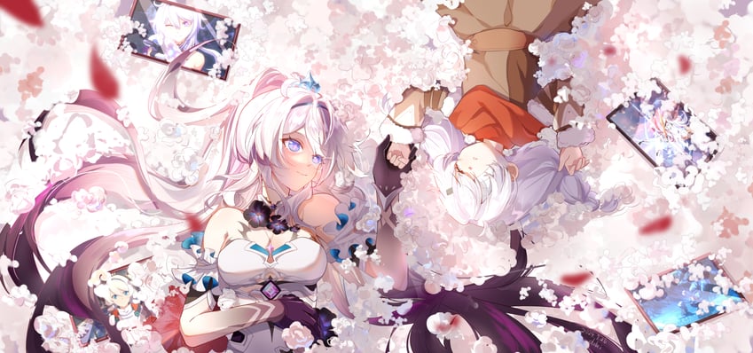 kiana kaslana, fu hua, bronya zaychik, and murata himeko (honkai and 1 more) drawn by lubeludlk