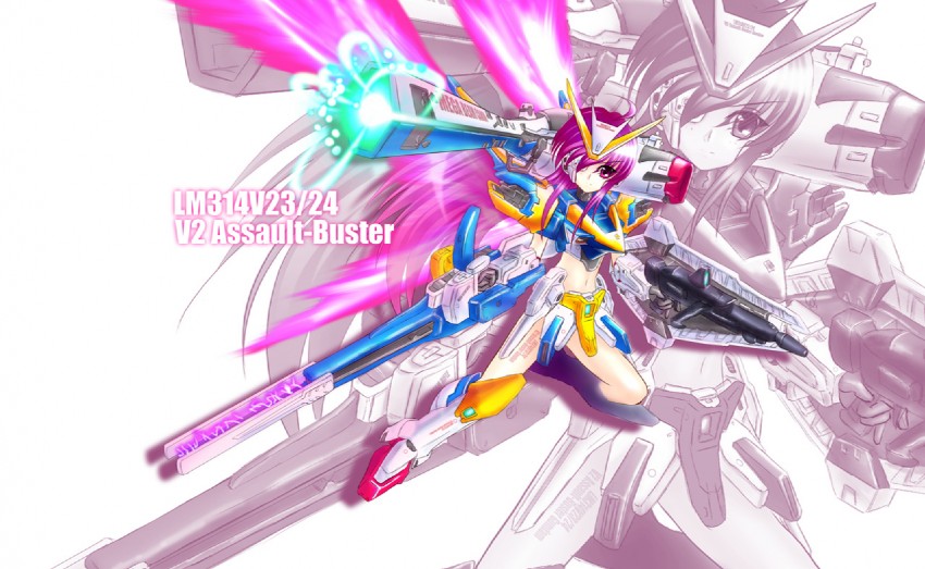 v2 gundam and v2 assault-buster gundam (gundam and 1 more)