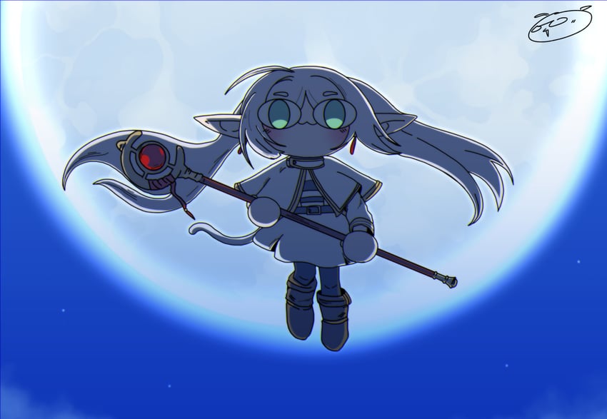 frieren (sousou no frieren and 2 more) drawn by awlowl