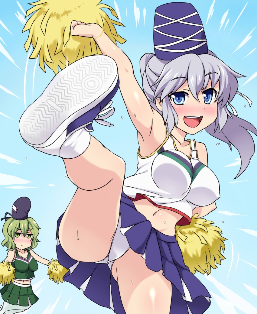 mononobe no futo and soga no tojiko (touhou) drawn by sama_samasa