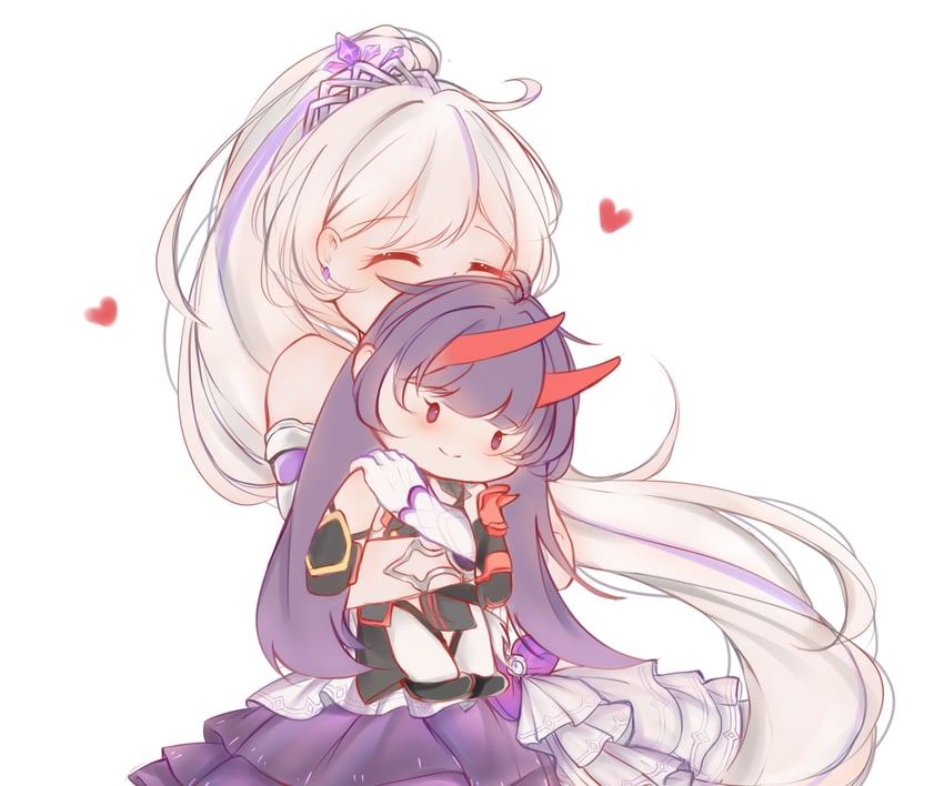 kiana kaslana and raiden mei (honkai and 1 more) drawn by mikori