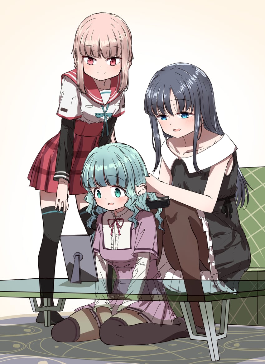 tamaki iroha and futaba sana (mahou shoujo madoka magica and 1 more) drawn by sakaemdg