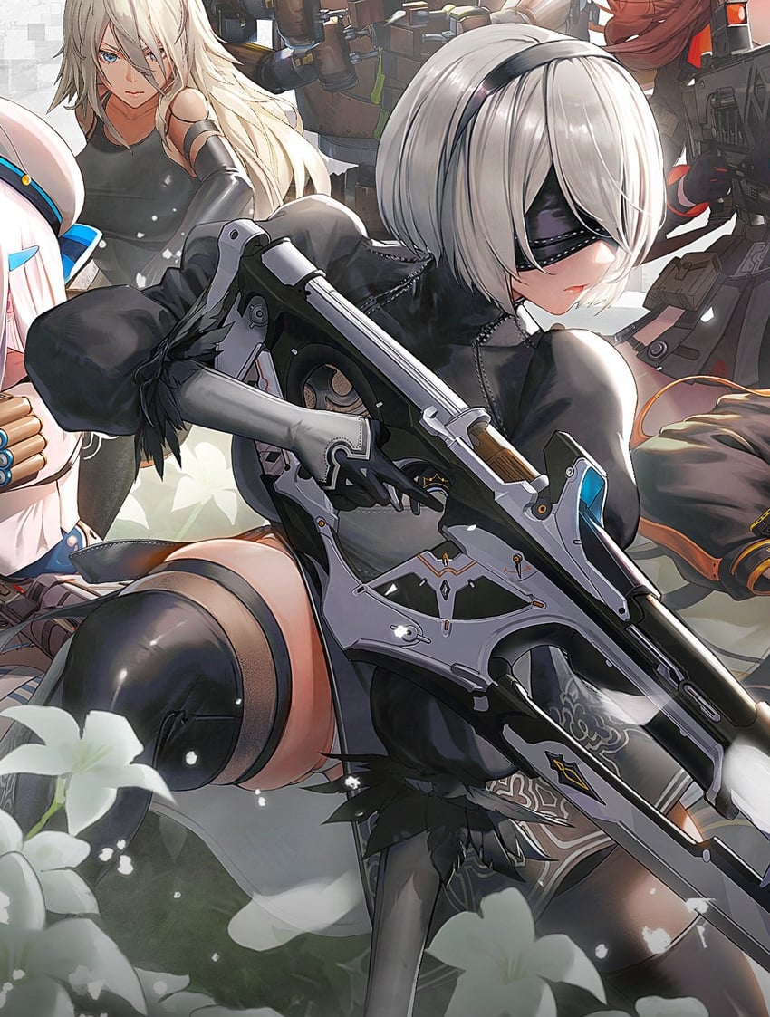 2b, anis, pod, rapi, a2, and 2 more (goddess of victory: nikke and 2 more)