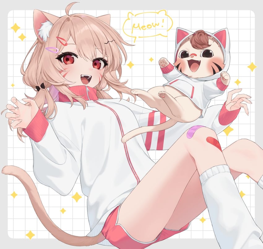 shyrei faolan and pokatto (indie virtual youtuber) drawn by sado_shinogu