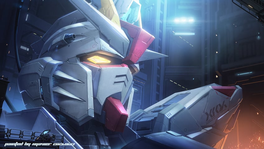 freedom gundam (gundam and 1 more) drawn by xyavier_lam