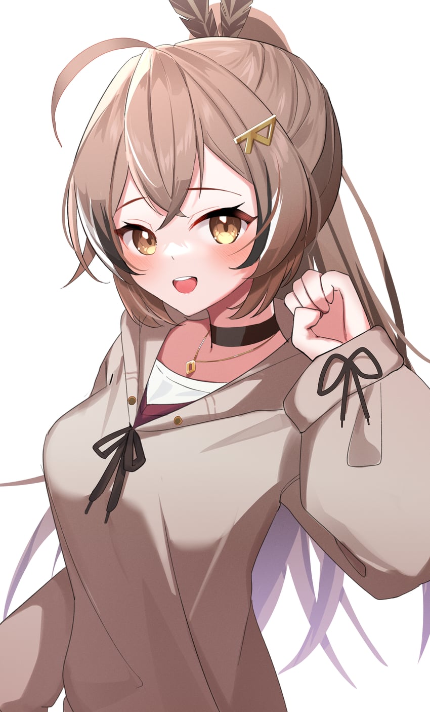 nanashi mumei (hololive and 1 more) drawn by alphaart
