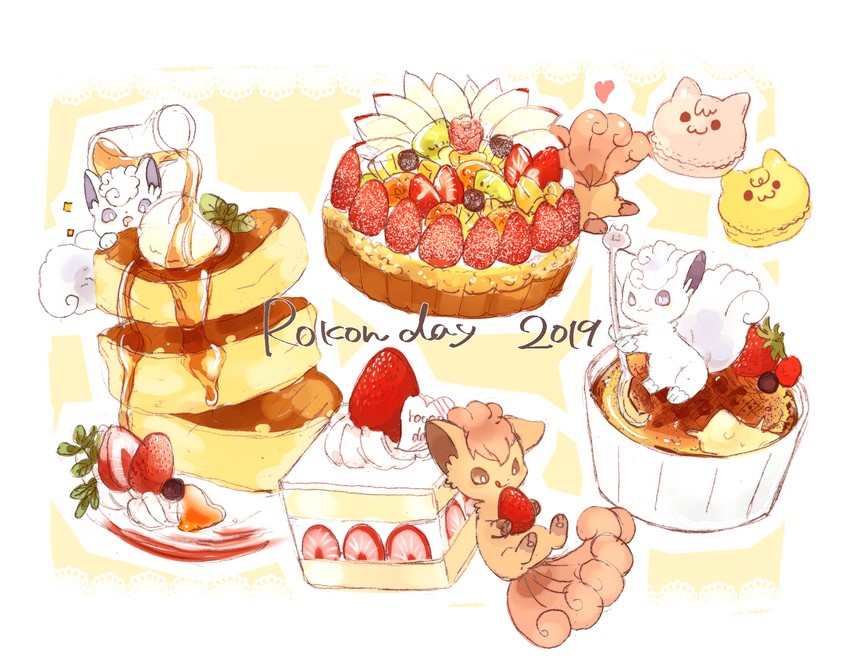 alolan vulpix and vulpix (pokemon) drawn by nao_(naaa_195)