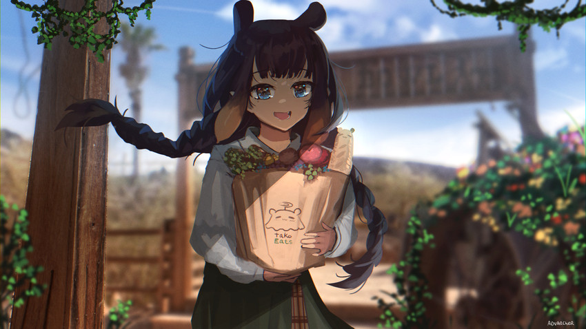 ninomae ina'nis and takodachi (hololive and 1 more) drawn by advarcher