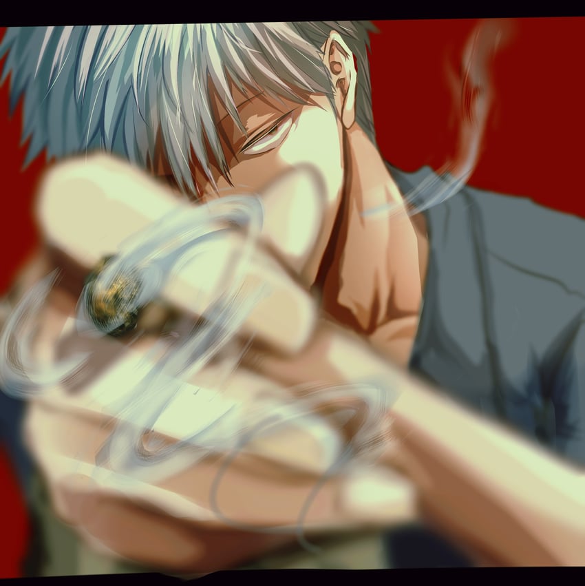 akagi shigeru (fukumoto mahjong and 1 more) drawn by fugusashi_(fgss2089)