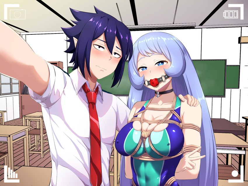 hado nejire and amajiki tamaki (boku no hero academia) drawn by nero-kun