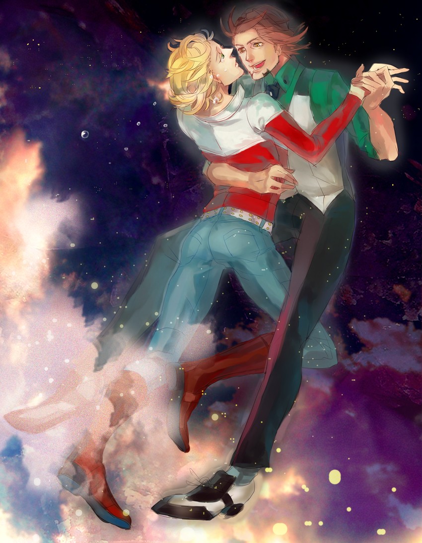 barnaby brooks jr. and kaburagi t. kotetsu (tiger & bunny) drawn by heyhero