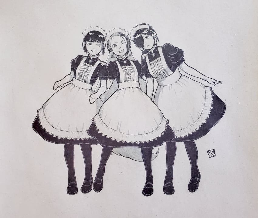 giant penguin, adelie penguin, and king penguin (kemono friends and 1 more) drawn by pandacron