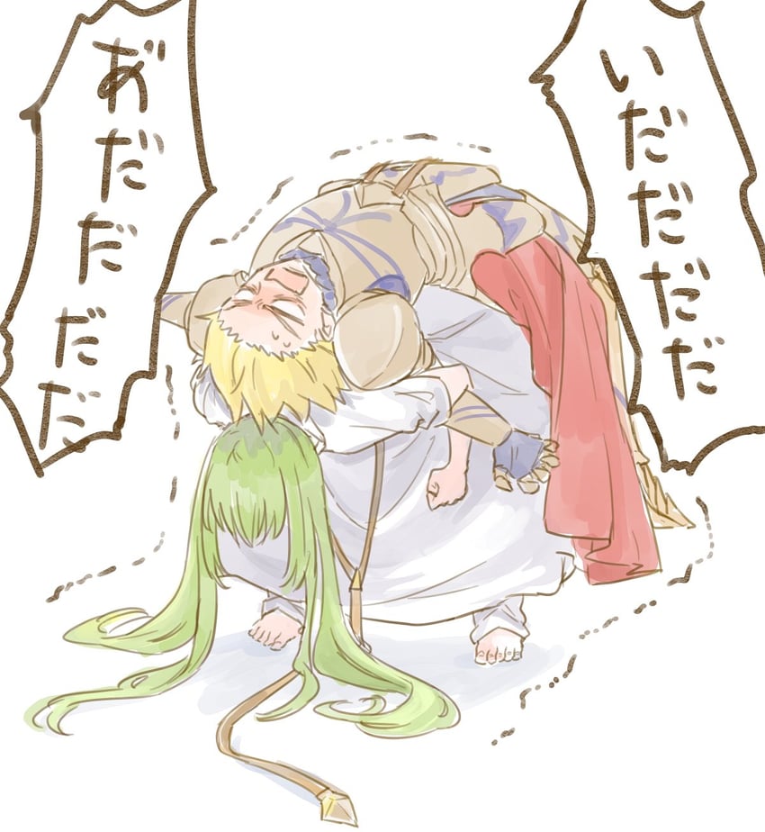 gilgamesh and enkidu (fate and 1 more) drawn by himeko_(nico6v6pachi)
