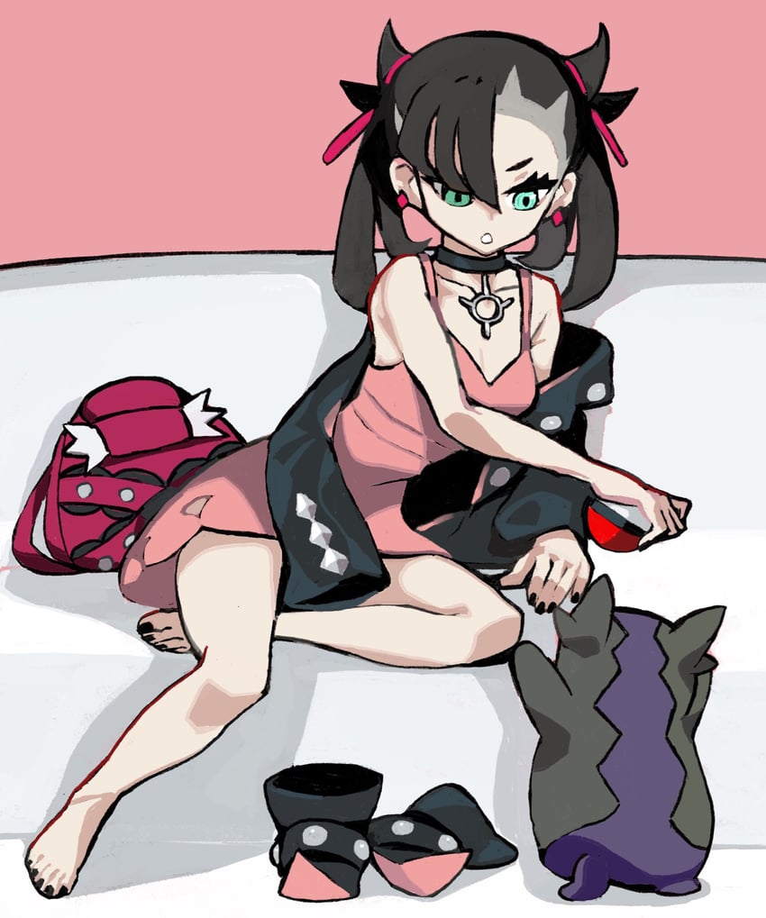 marnie and morpeko (pokemon and 1 more) drawn by gratin_gratin