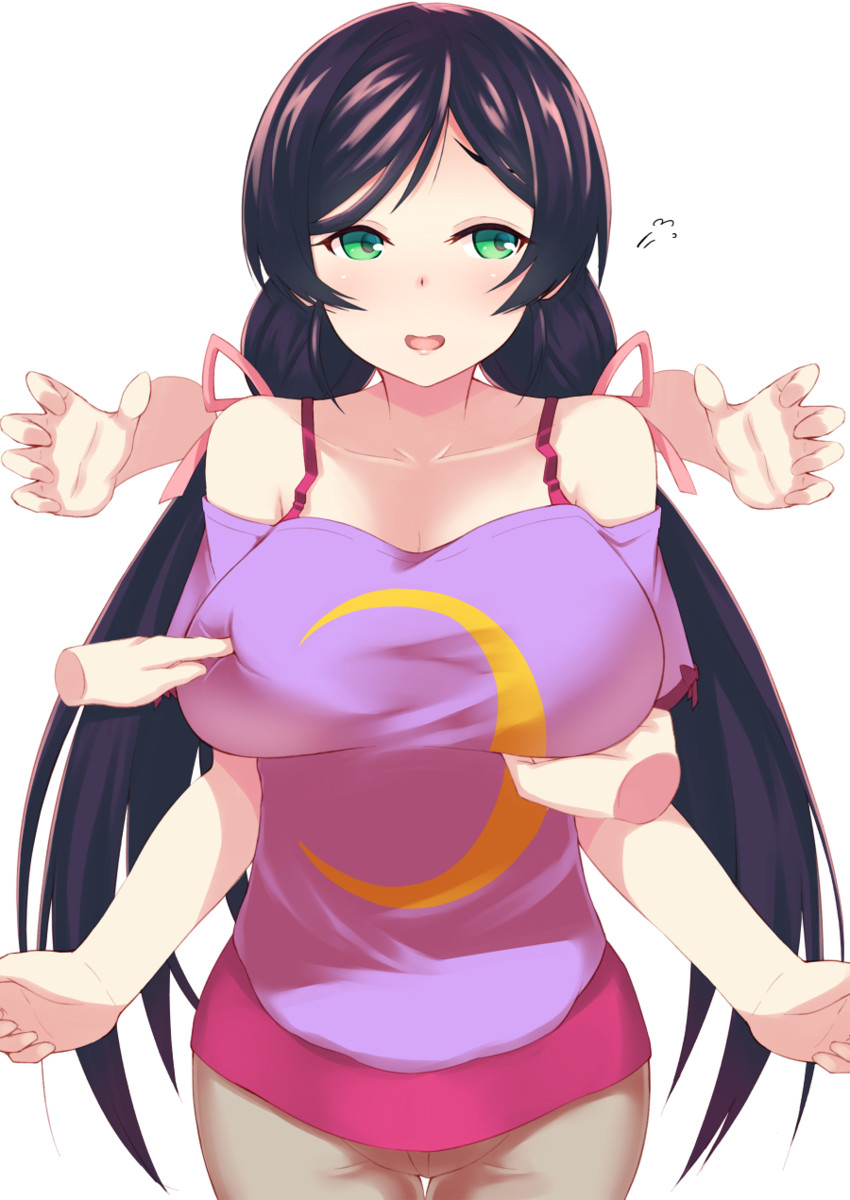 tojo nozomi (love live! and 1 more) drawn by ponkotsu_(ayarosu)