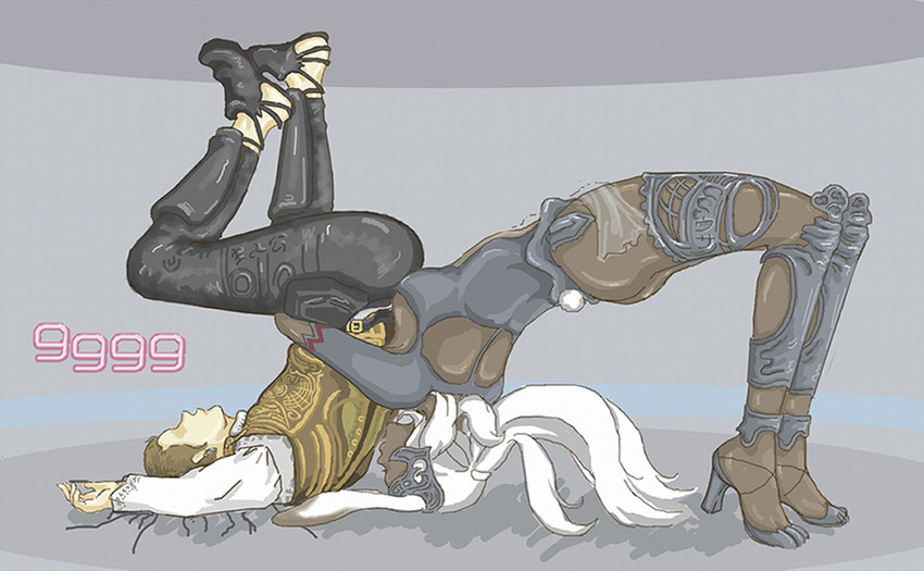 fran and balthier (final fantasy and 1 more) drawn by cactus_(loirist)