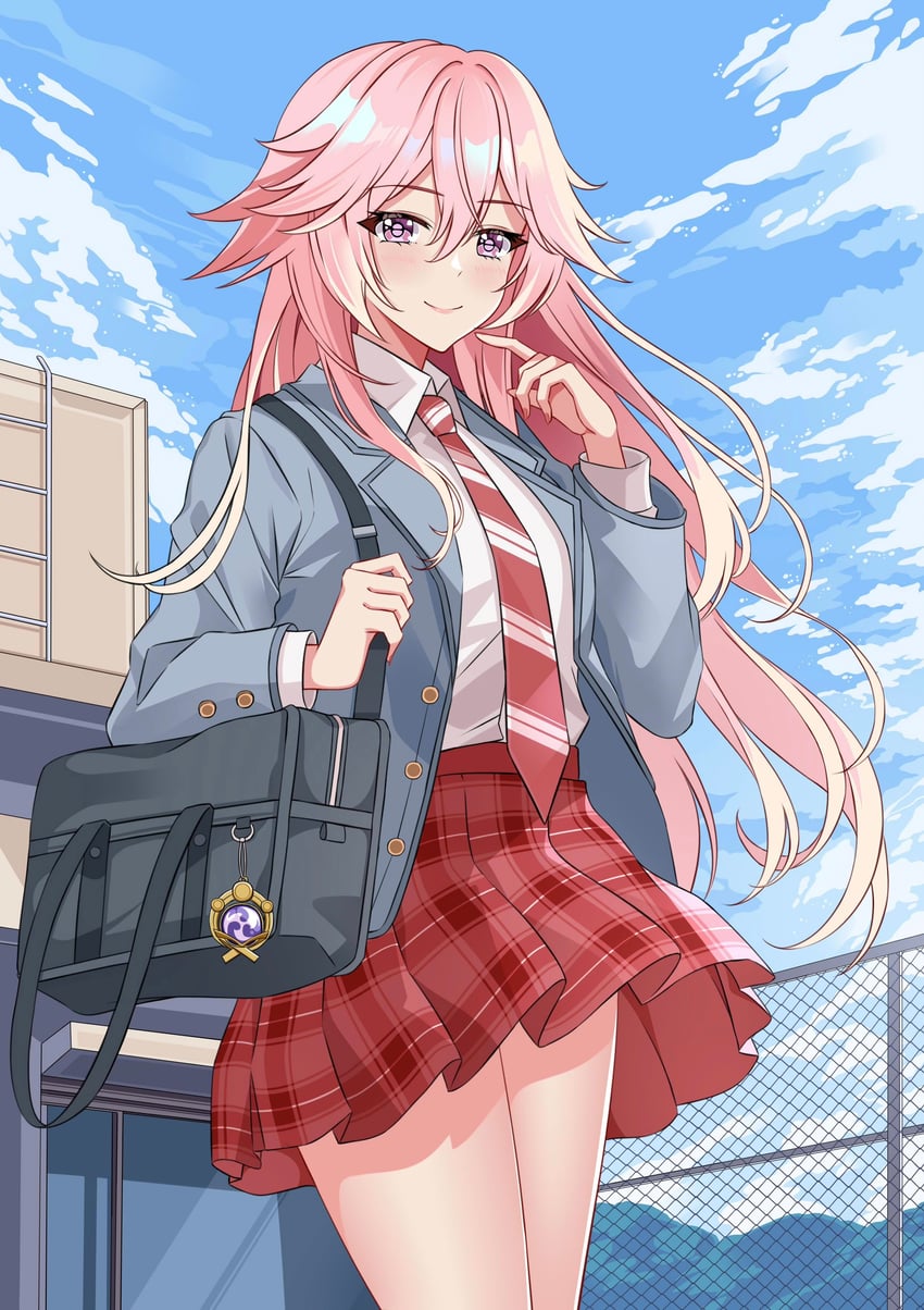 yae miko (genshin impact) drawn by feng_shao_kky_(arj0522)