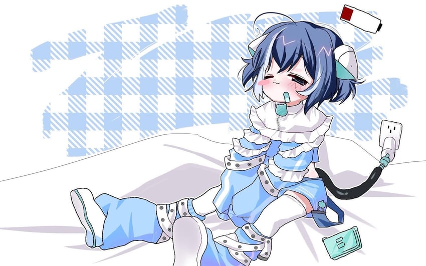 nyaonix (indie virtual youtuber and 1 more) drawn by buchou_(tk_club0_0)