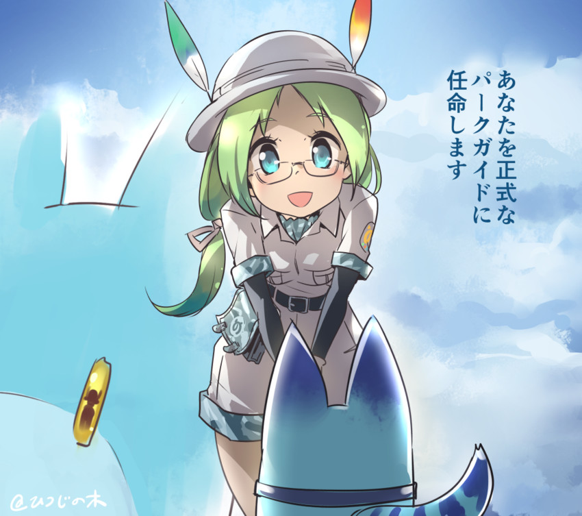 lucky beast and mirai (kemono friends) drawn by moupii_(hitsuji_no_ki)