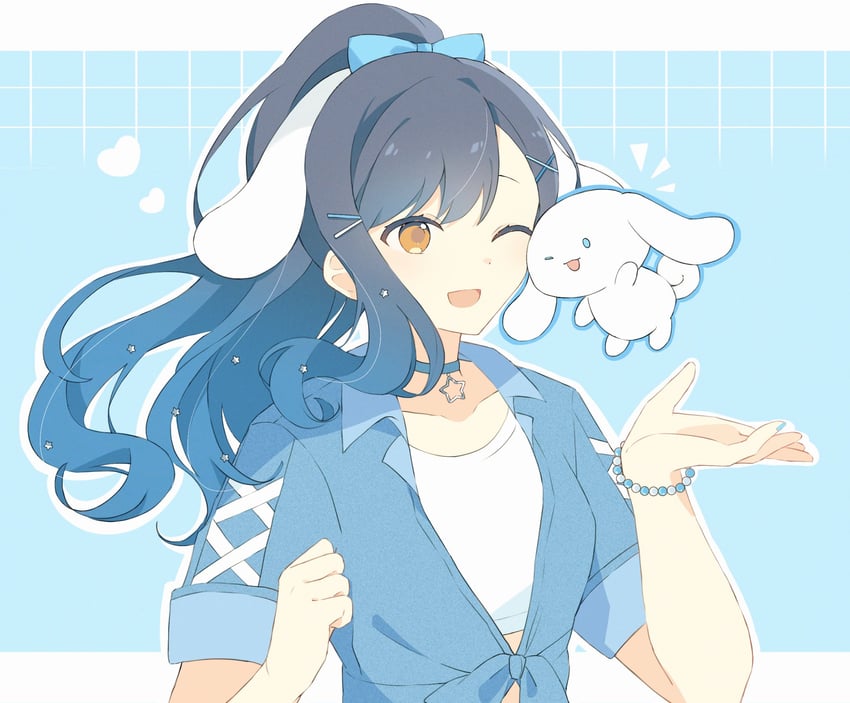 cinnamoroll and shiraishi an (project sekai and 2 more) drawn by yuki72611