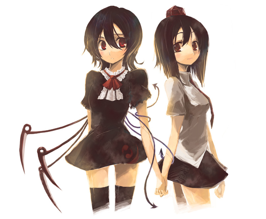 shameimaru aya and houjuu nue (touhou) drawn by akanagi_youto