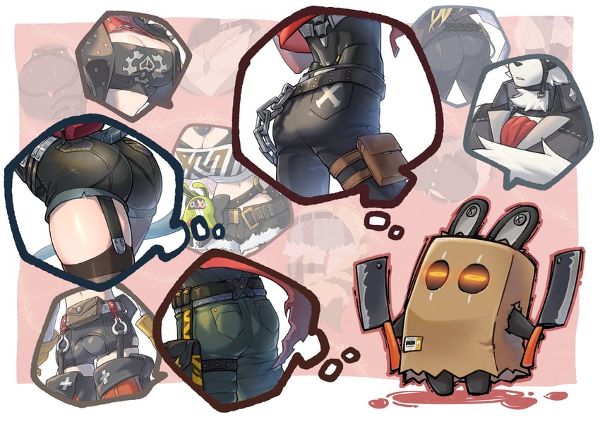 ellen joe, jane doe, nicole demara, evelyn chevalier, burnice white, and 10 more (zenless zone zero) drawn by aalto1031