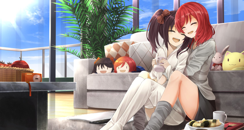 nishikino maki and yazawa nico (love live! and 1 more) drawn by orein