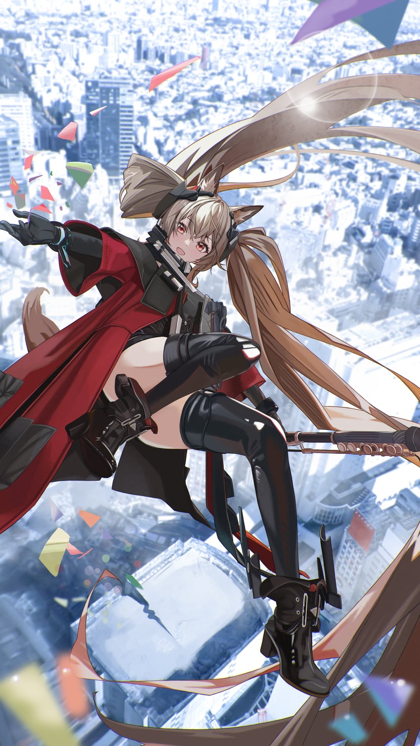 angelina and gilberta (arknights and 1 more) drawn by auguste