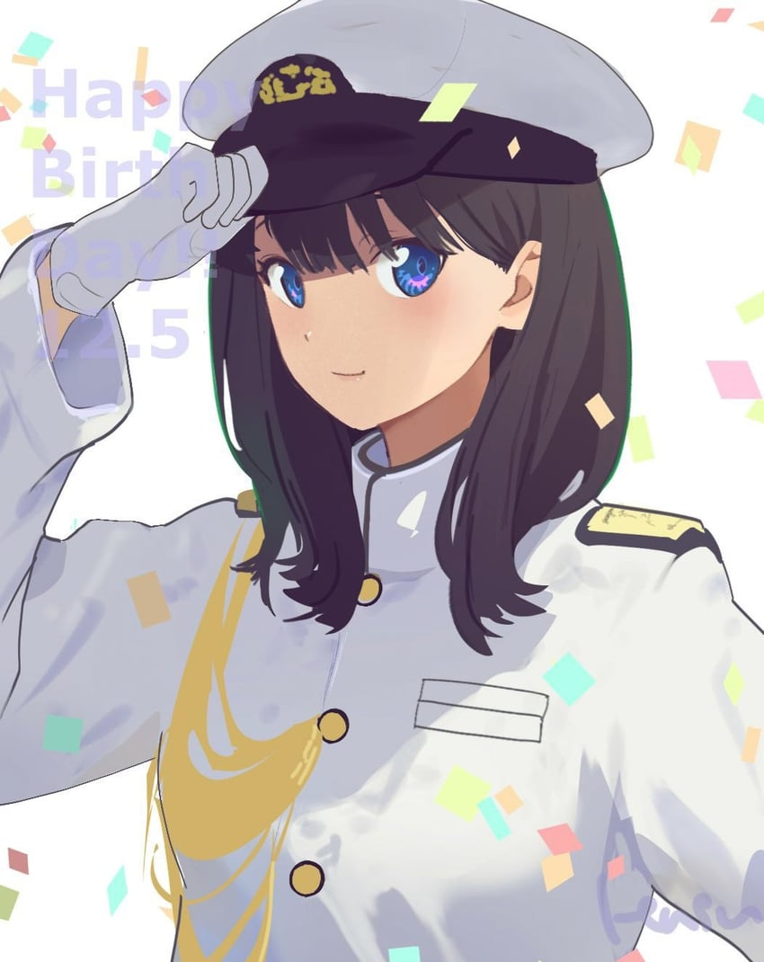 takarada rikka (gridman universe and 1 more) drawn by lensu_(lotus36936936)