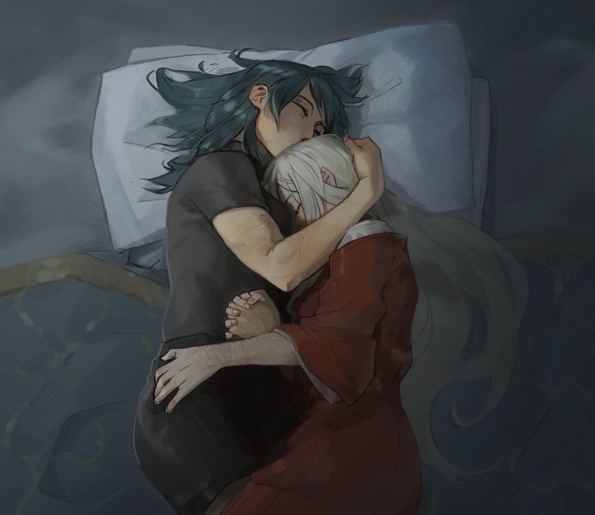female byleth and edelgard von hresvelg (fire emblem and 1 more) drawn by papers_ev