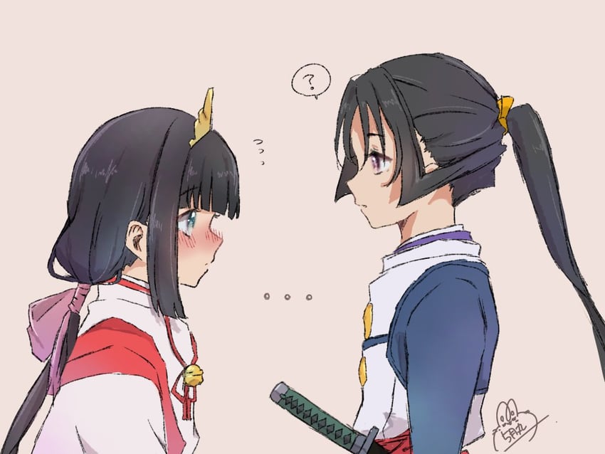 houjou tokiyuki and shizuku (nige jouzu no wakagimi) drawn by gogatsu_maru