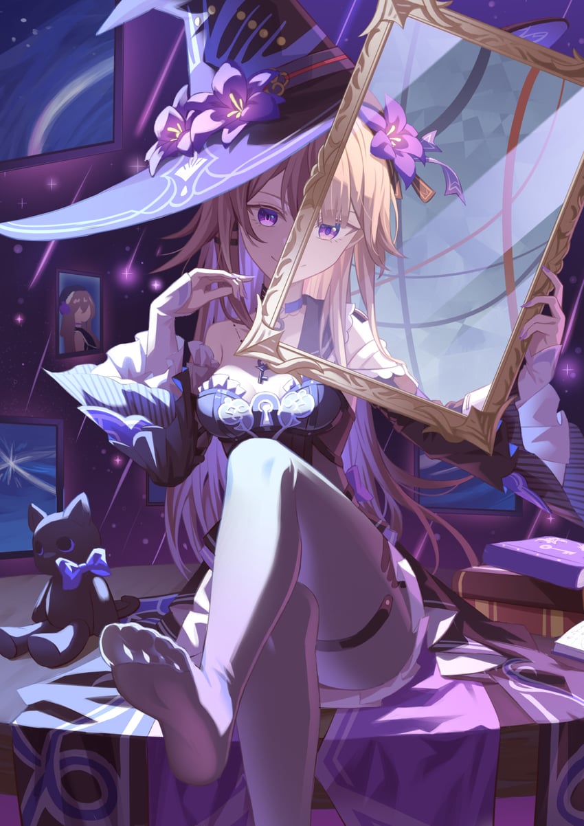 herta and the herta (honkai and 1 more) drawn by reveen